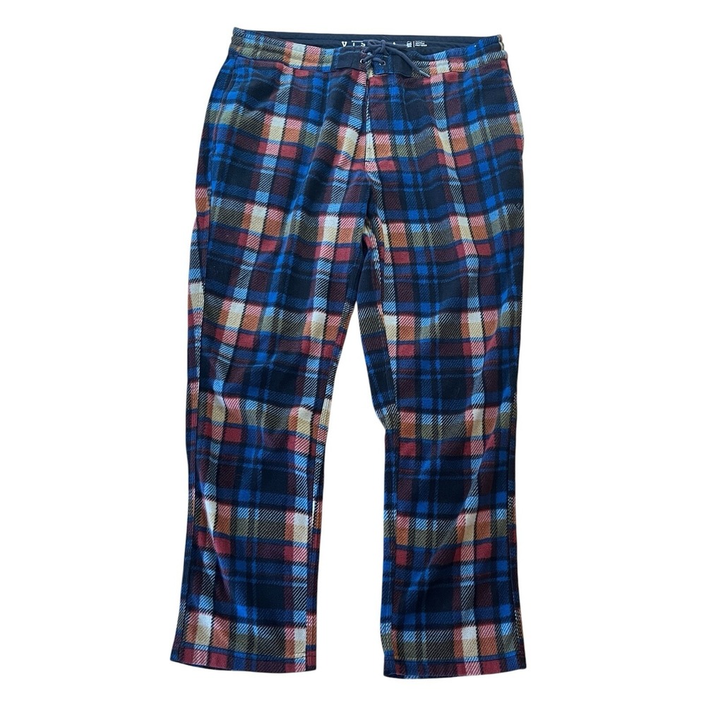 Vissla‎ Eco-Zy Sofa Surfer Lounge Pant Mens XL Plaid Flannel Cozy Cabin Vacation